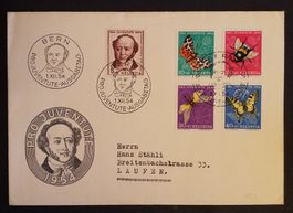 B311) 1954 Pro Juventute  FDC Kt. 80. -