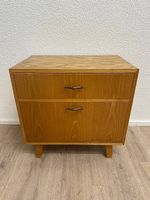 Vintage Mid Century Nachttisch mit Schublade und Ablagefach