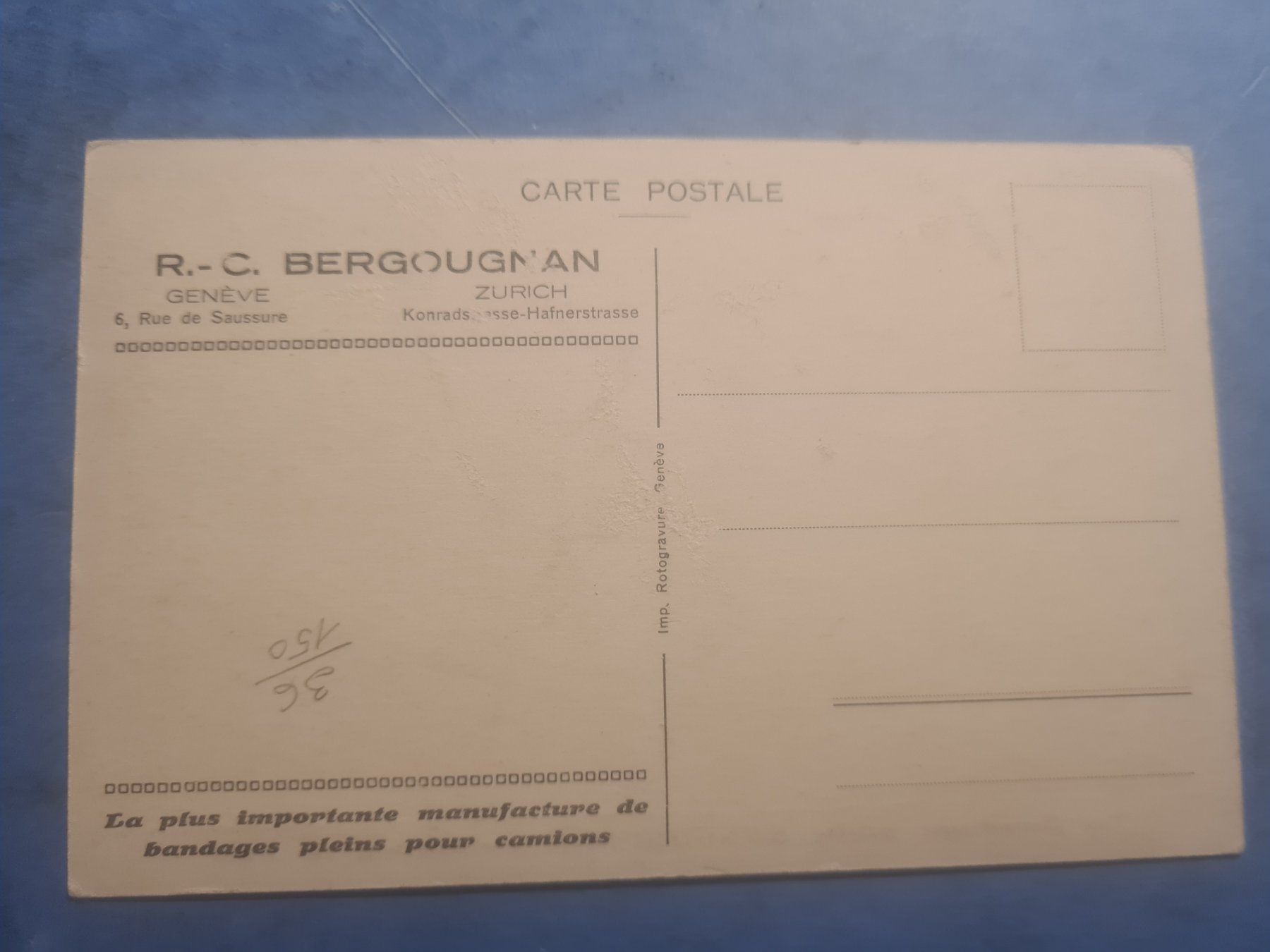 Cartes postales: SAURER 1925 CARTE POSTALE VINTAGE COLLECTION – D'occasion à Bellevue par BURGOLMANIA 3