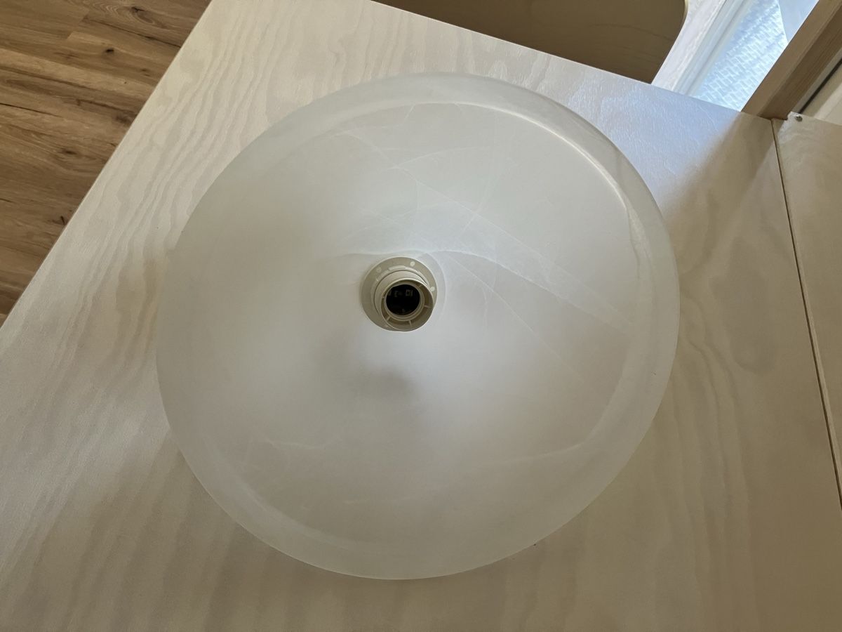 Lampes: Pendelleuchte Fabas Luce Glas weiss E27 – D'occasion à Liestal par Denise12345 2