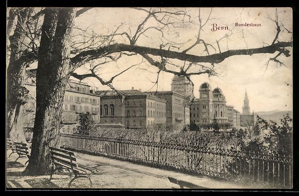 Ansichtskarten: AK Bern, Bundeshaus, 1913 – Gebraucht aus Berlin von bartko-reher