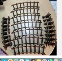 12 x Spur 0 Messing Gleisstücke gebogen 12 = 1 Kreis Faller 