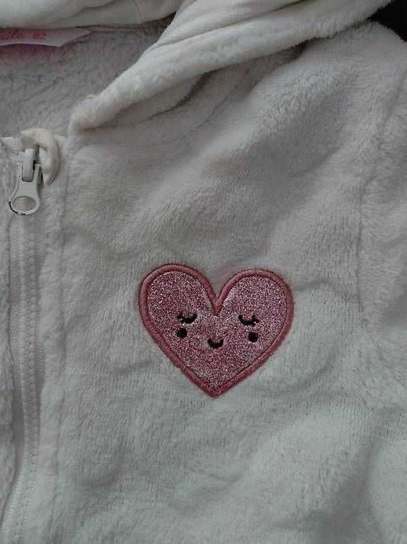 Giacche & Cappotti: Fleecejacke Herz Gr. 92 – Usato da Dotzigen venduto da Elicec01 1