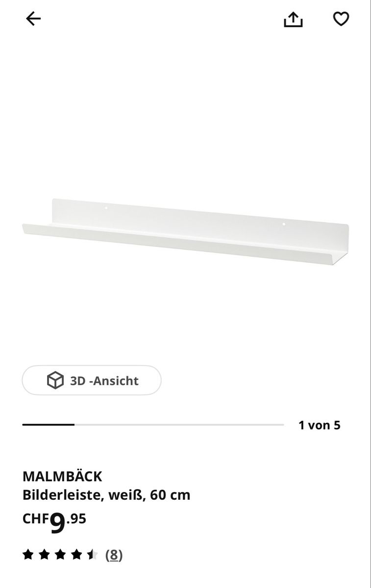 Ikea Regale: 2 x Wandregal Malmbäck IKEA – Neu (gemäss Beschreibung) aus Ebikon von Leonievn 2