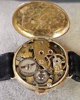 Antik Damenuhr Handaufzug Swiss Made 14k 0.585 Gold 22.6 mm