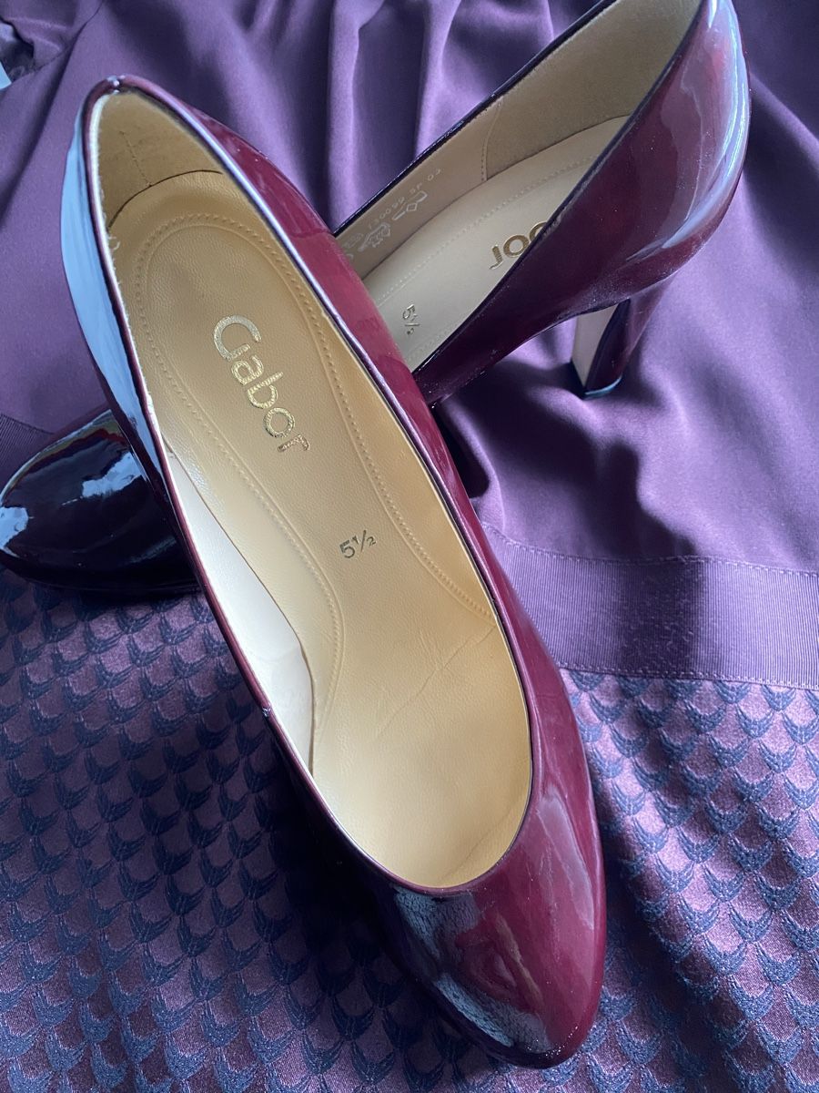 Gabor Scarpe da donna: Gabor Pumps Lackleder, Gr. 39, Burgunderrot – Nuovo (secondo la descrizione) da Schnottwil venduto da Nadesch6 2