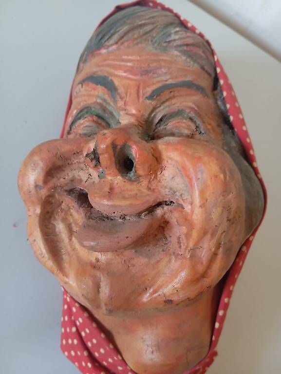 Figuren: Krienser Holzfigur "Charakterkopf" – Gebraucht aus Basel von Petergunn