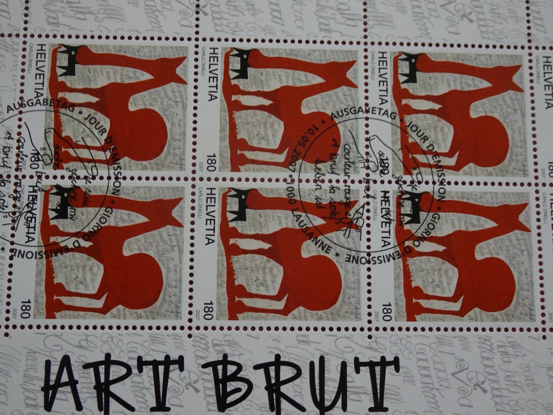 Tutti i francobolli: 2007, KLEINBOGEN ART BRUT, AUSGABETAG – Nuovo (secondo la descrizione) da Eschenbach SG venduto da eDaisy 1