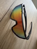 Sportbrille mit bunten Gläsern, Schwarz Neuwertig 