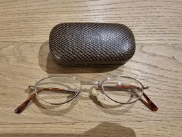 Auriol Lesebrille, Brille, Silberfarben, Top Zustand!