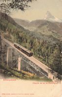 Zermatt (VS) – Gornergratbahn mit dem Matterhorn bahn
