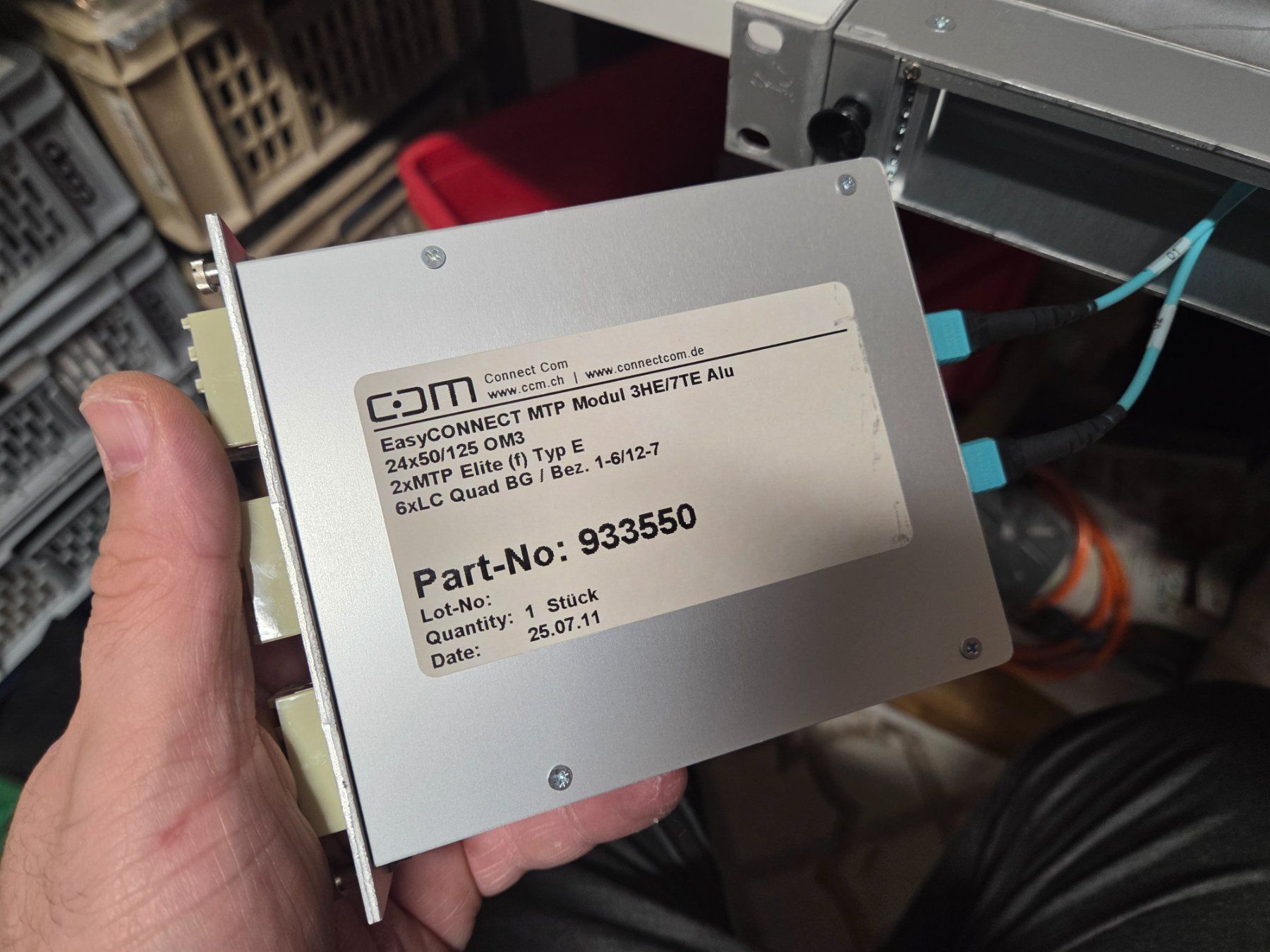 Racks & Ständer: LWL Patch-Panel 19" Patchpanel mit MTP Modul – Gebraucht aus Zürich von Alibaba1234 2