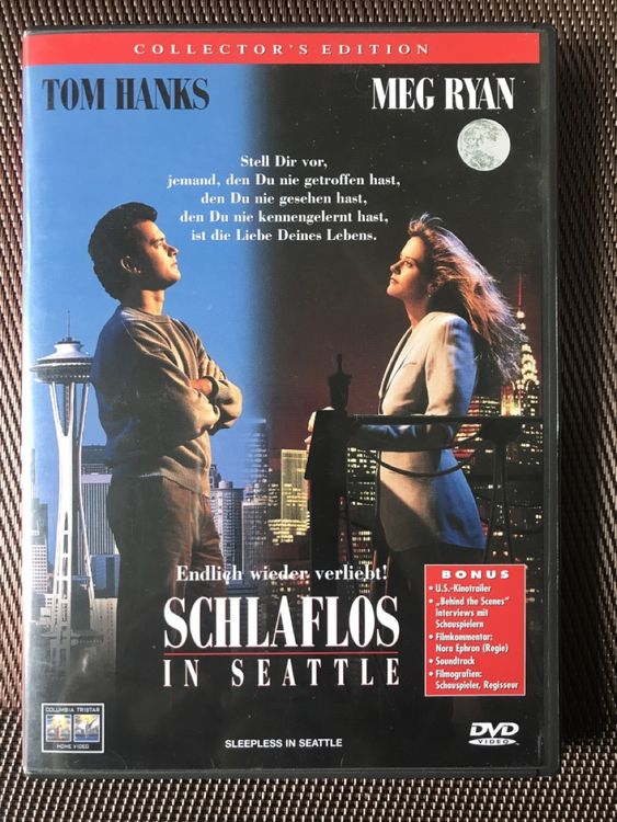 Schlaflos in Seattle DVD, Tom Hanks, Meg Ryan, Top Zustand (Neu (gemäss