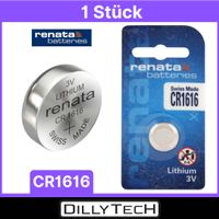Renata CR1616 Lithium Knopfzellenbatterie - 1 Stk.