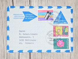 CL12 Enveloppe + Timbre Suisse 1971 Thème Aviation