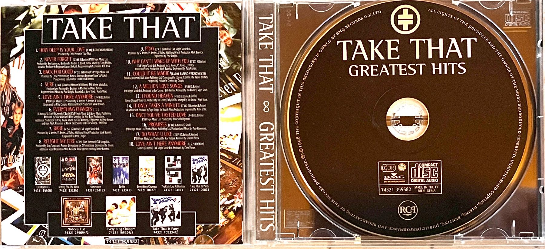 CDs: CD - Take That / Greatest Hits – Gebraucht aus Renan BE von johncactus 2