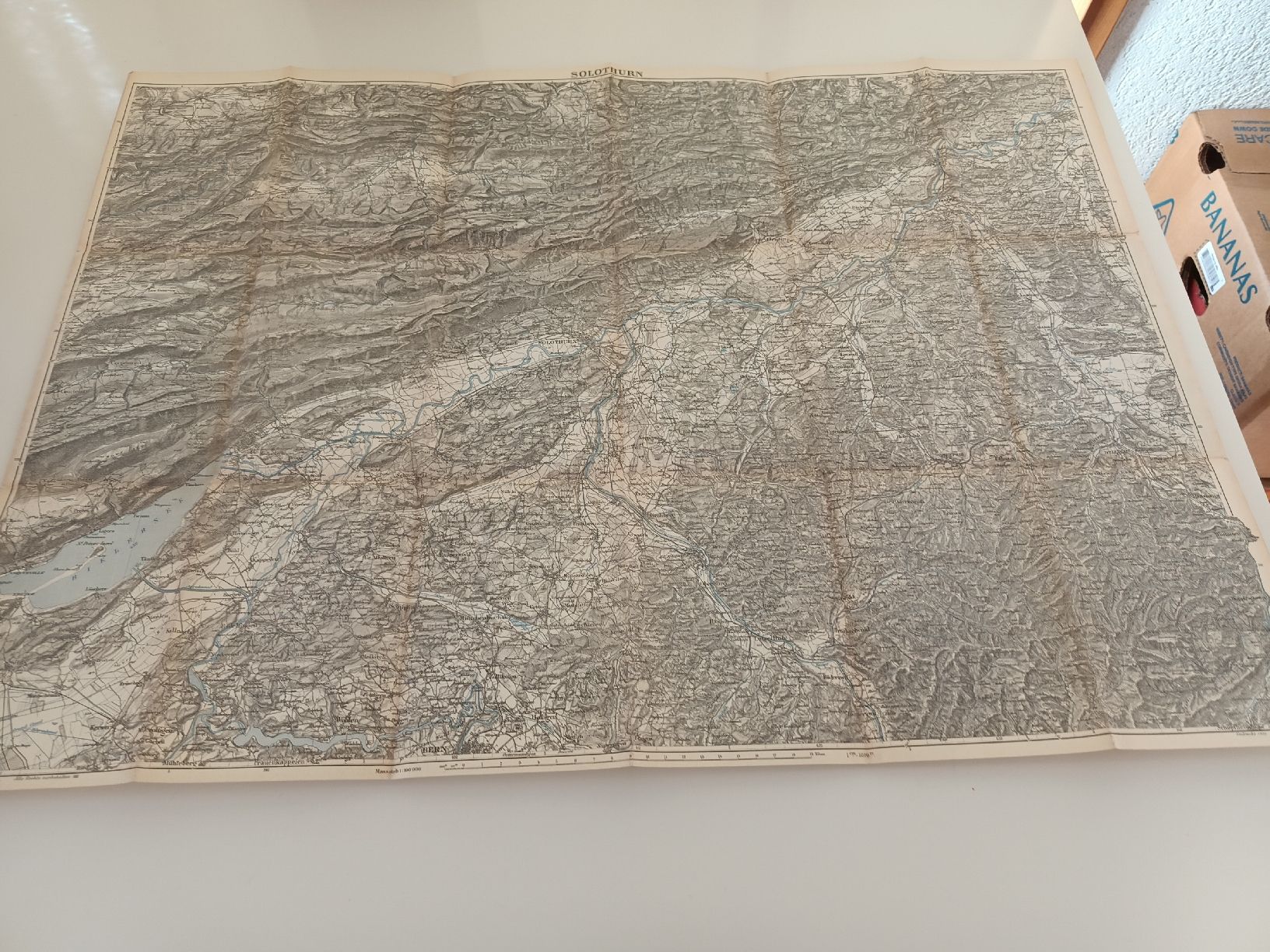 Cartine & Atlanti: Carte topographique Suisse Solothurn 1914 – Usato da Bex venduto da Canouille 3