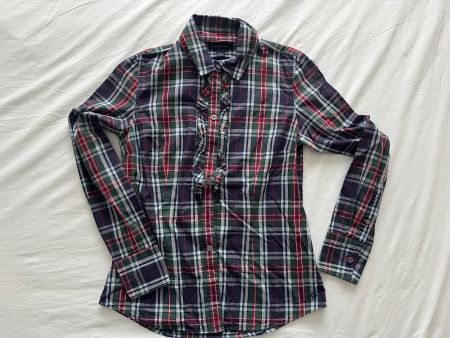 Damen Bluse "Tommy Hilfiger" kariert farbig Grösse XS