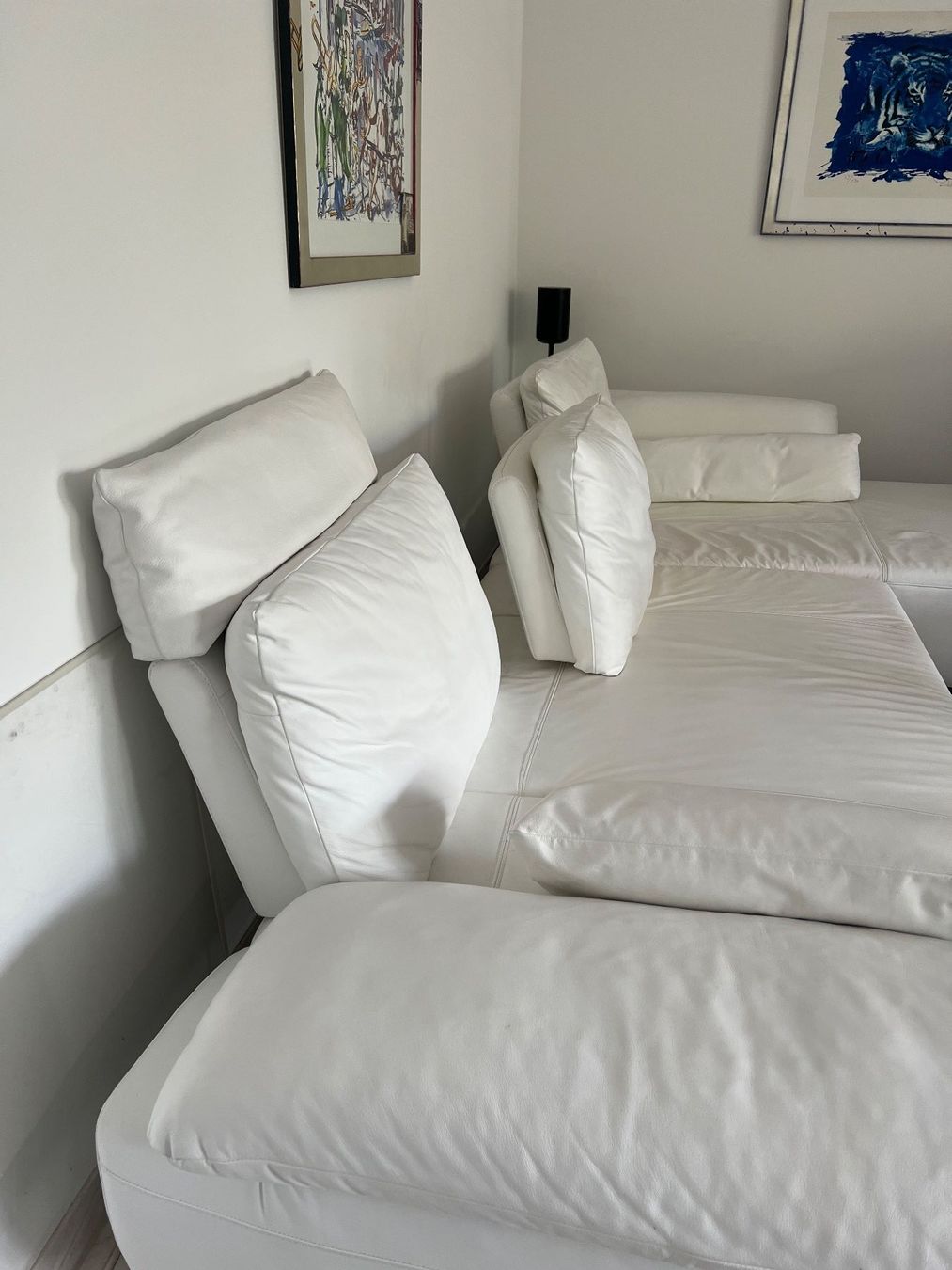 Sofas: Weisses Leder Ecksofa – D'occasion à Stäfa par Gabi17 4