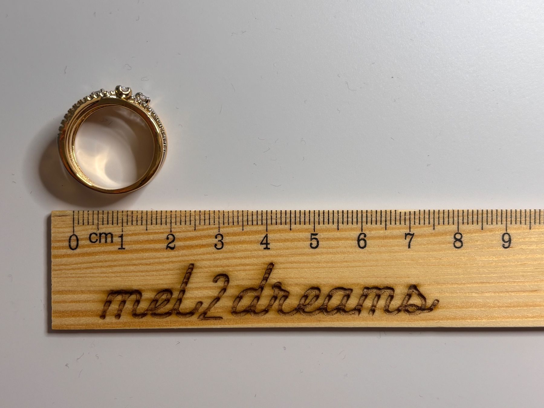 Anelli: Bague croisée plaquée or & diamants – Nuovo (secondo la descrizione) da Lausanne venduto da mel2dreams 7