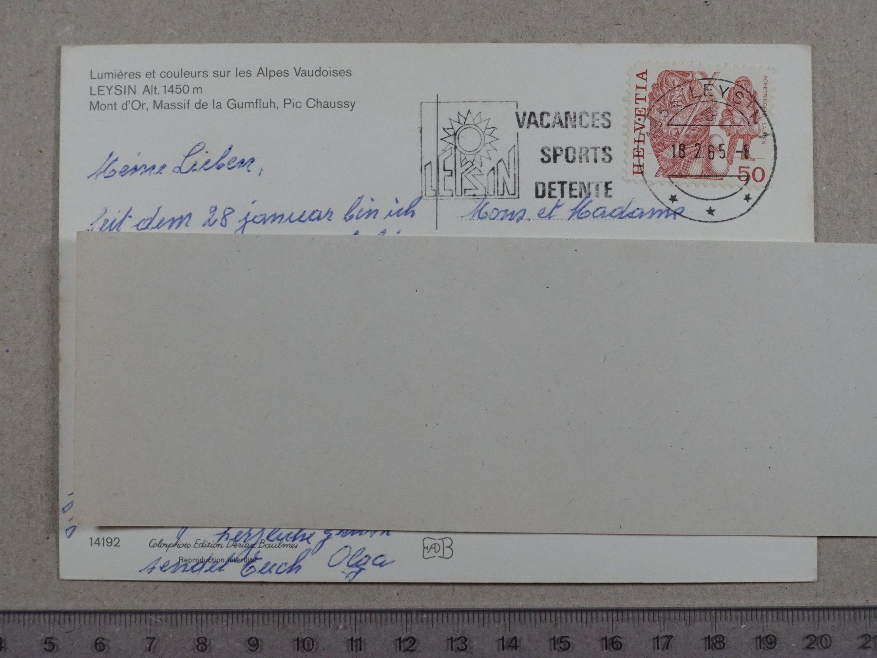 Ansichtskarten: Leysin, 1985 – Gebraucht aus Lenzburg von fh1 1