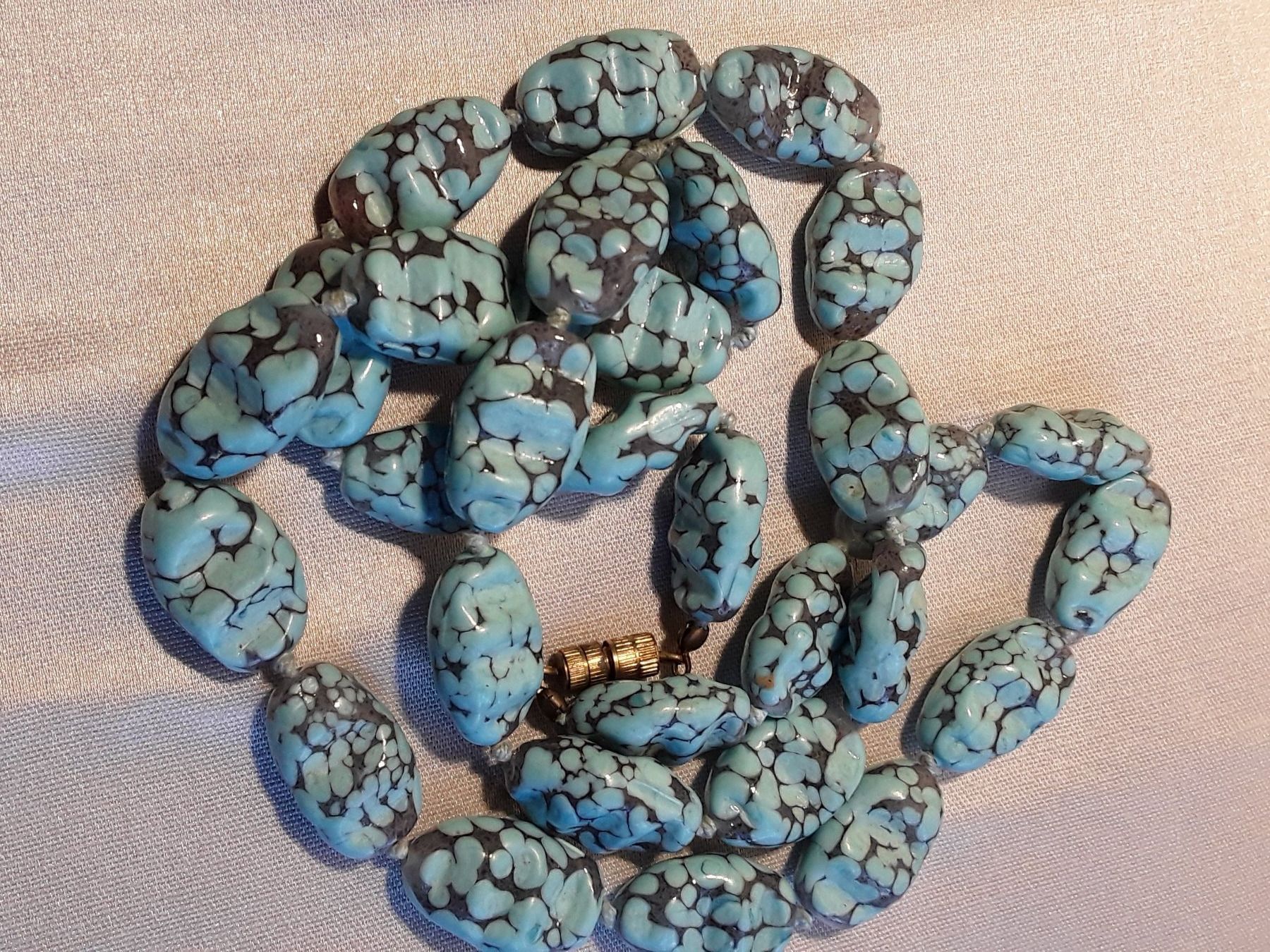 Murano Catenine: Vintage trendige MURANO Glaskette/Collier ca 1950 – Usato da Zürich venduto da gutsan