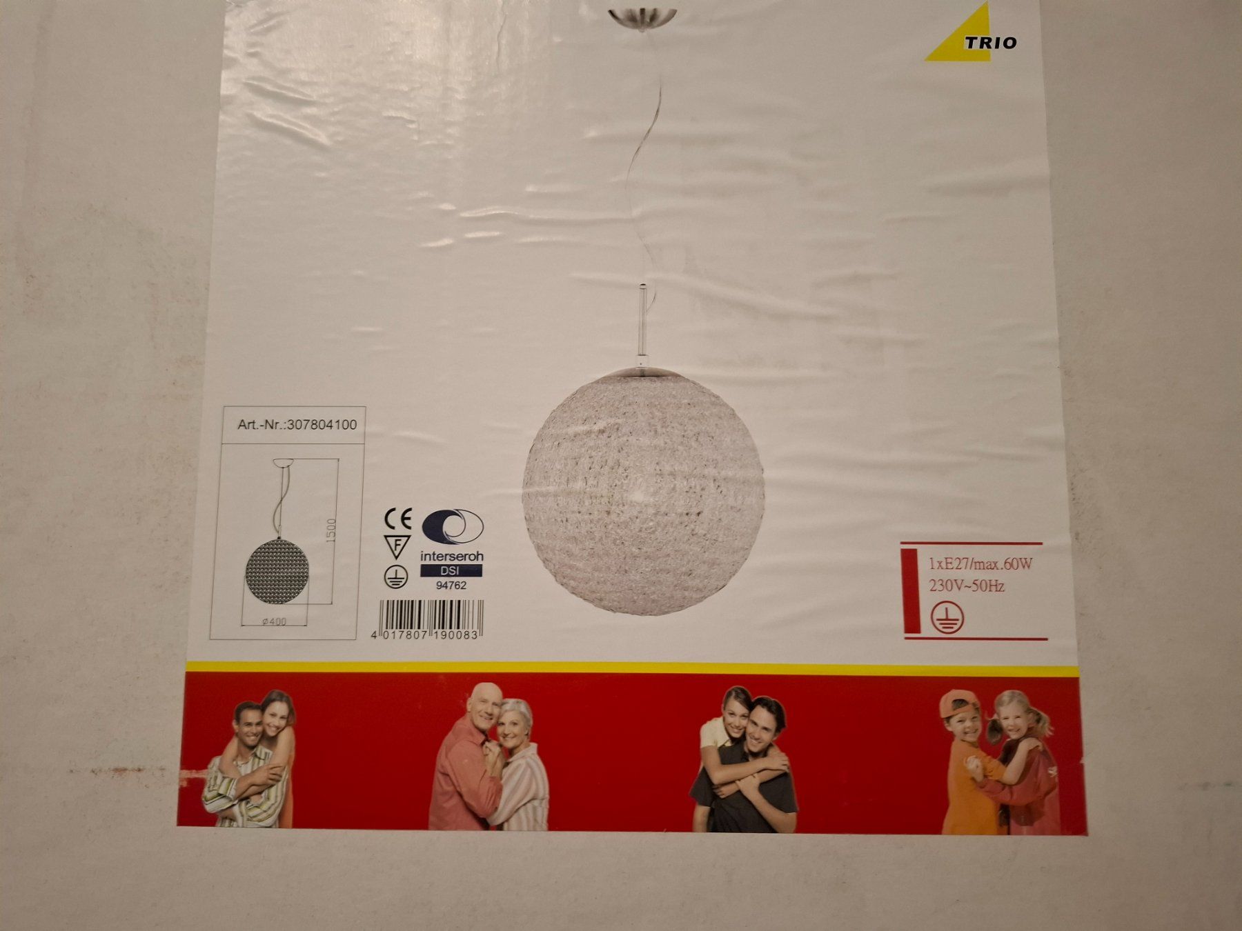 Lampadari & plafoniere: Trio Kugel-Hängelampe, Neu – Nuovo (secondo la descrizione) da Oberweningen venduto da Hermes010