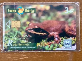 Privat Telefonkarte Spanien Frosch Rana originalverpackt