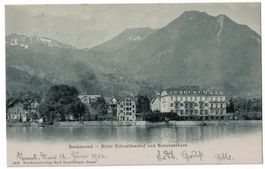 Beckenried, Hotel Nidwaldnerhof, gelaufen 1904