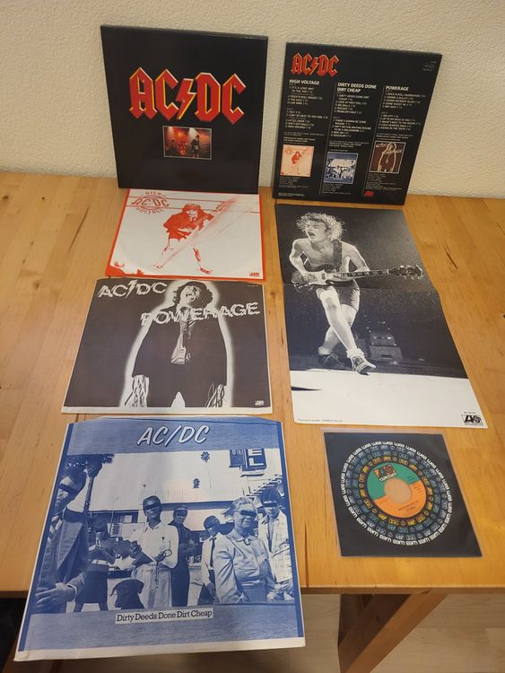 AC/DC 3 LP Boxset - Komplett inkl Poster + Promo 7' Single (Gebraucht ...