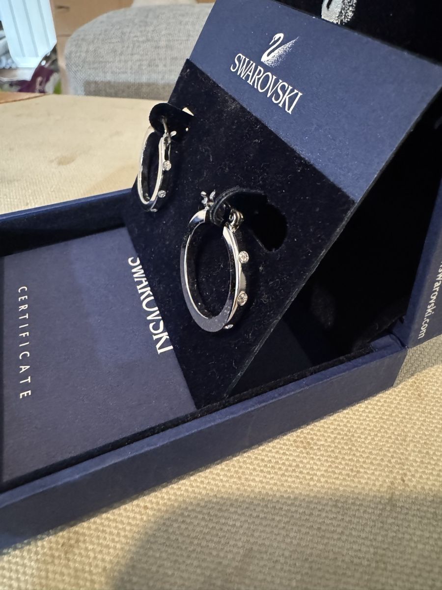 Swarovski Orecchini pendenti & Orecchini a lobo: Swarovski Creolen Originalverpackt – Nuovo (secondo la descrizione) da Interlaken venduto da Bersen94 1
