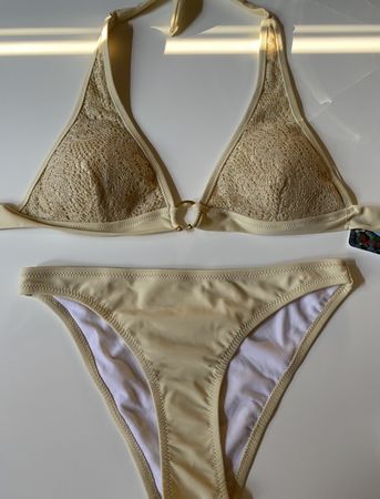 Costume da bagno con decoro in pizzo  tg.44 It