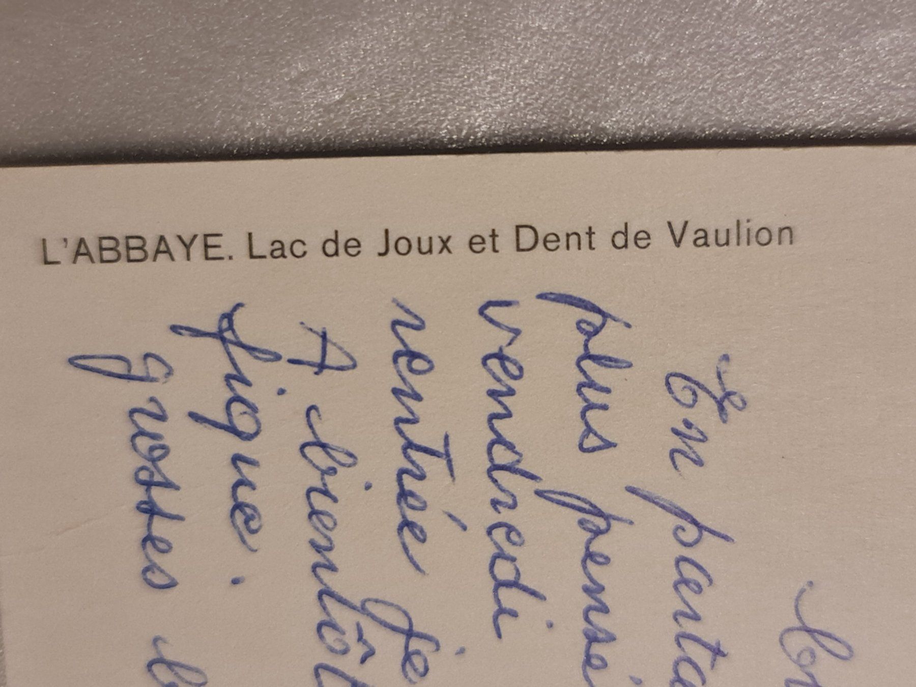 Ansichtskarten: Alte Ansichtskarte L'Abbaye Dent de Vaulion 1989 – Gebraucht aus Dintikon von Vexi 2