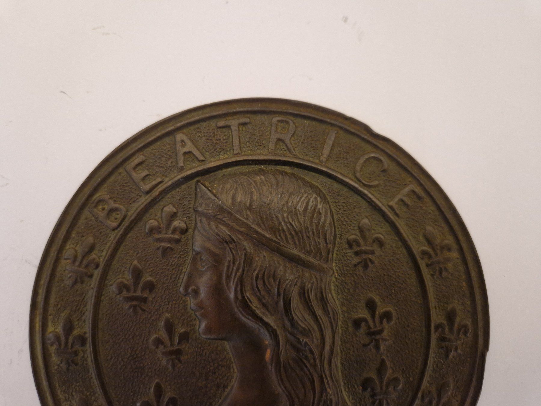 Sculture & Statue: Antike Portraitplakette Bronze "Beatrice" – Usato da Burgdorf venduto da gre_2ftz 2