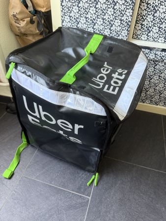 Uber Eats Bag Black Green used