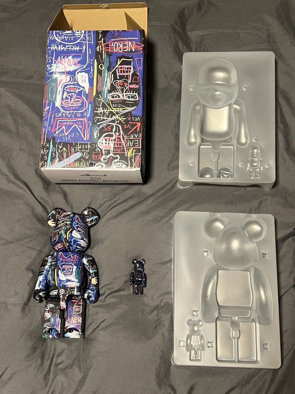 Statuette: Baebrick Jean-Michel Basquiat 400% / 100% – Nuovo e nell'imballaggio originale da Boppelsen venduto da vanrijn 8