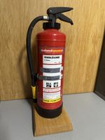Feuerlöscher Bar mit 4 Schnapsgläsern, Unikat, guter Zustand