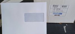 5000 Enveloppes C5 avec et sans fenêtres Mettler Swiss blanc