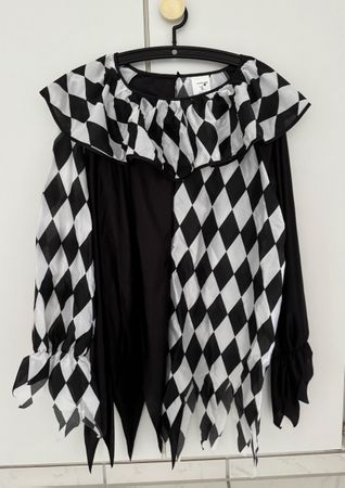 Fasnachtskostüm, schwarz/weiss