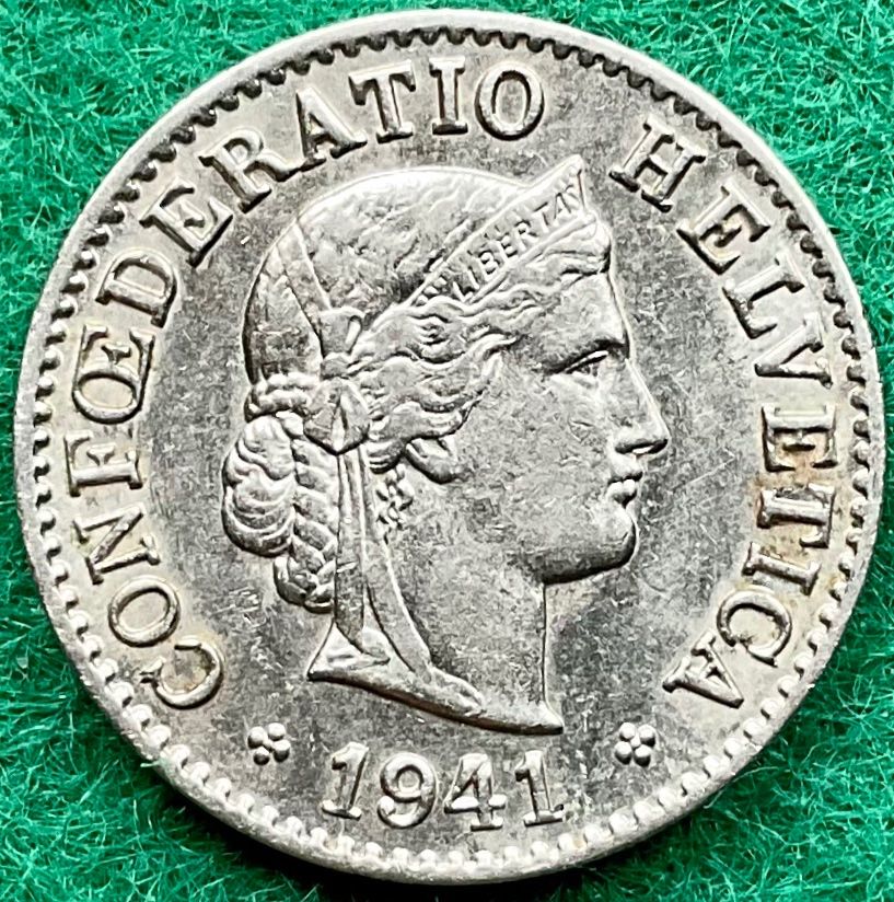 Tutti le monete: Pièce de 5 ct suisse 1941 – Usato da Plan-les-Ouates venduto da gab_cgf6