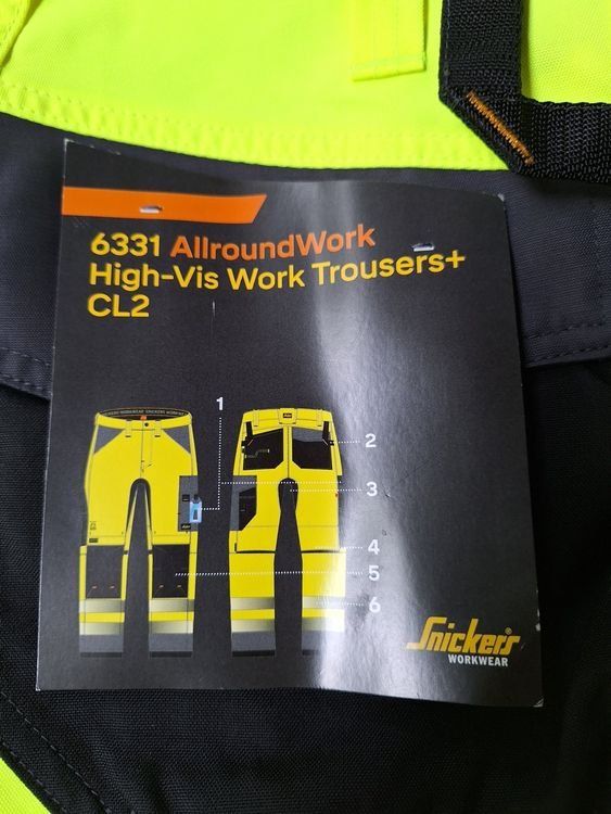 Pantaloni: Arbeitshosen Snickers Leuchtgelb , neu – Nuovo (secondo la descrizione) da Weinfelden venduto da JoeBaer 5