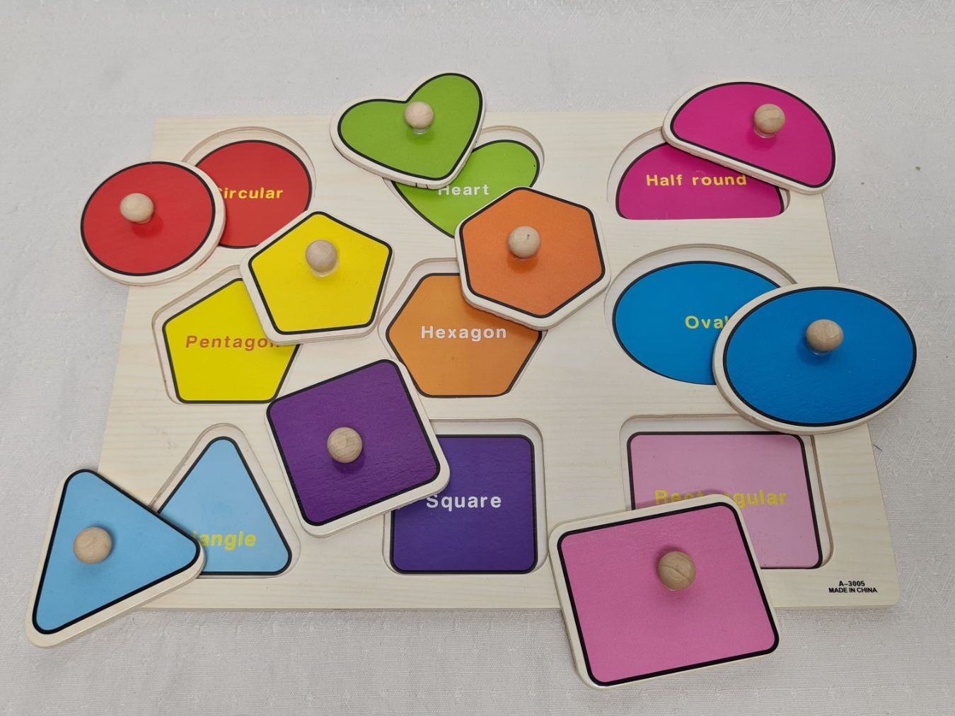 Puzzles: Puzzle de formes géométriques en Anglais – Gebraucht aus courtelary von ikidin65