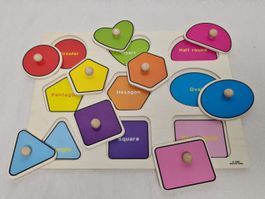 Puzzle de formes géométriques en Anglais