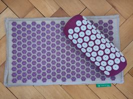 Tapis de massage Champ de fleurs et coussin