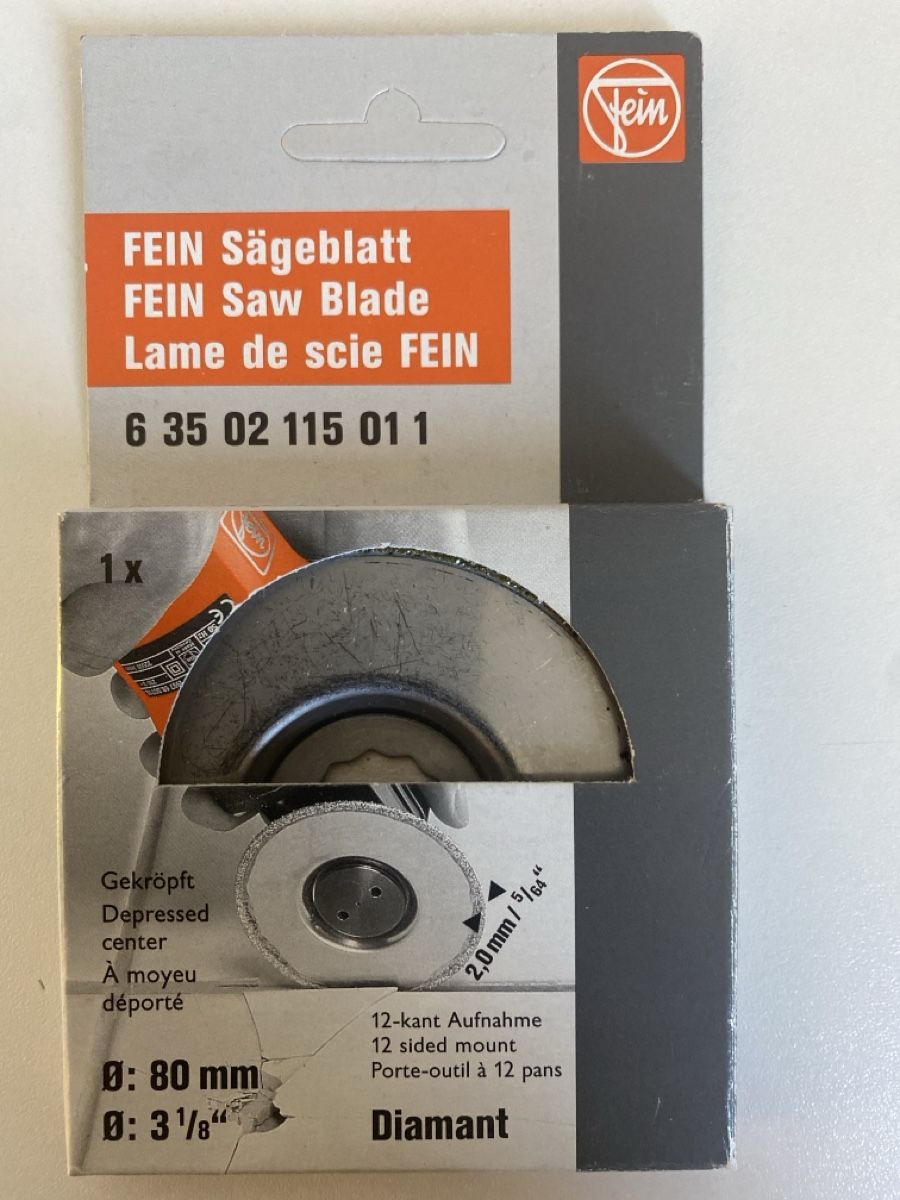 Fein Seghe: Fein Diamant Sägeblatt – Nuovo e nell'imballaggio originale da Arbon venduto da Freizeit123