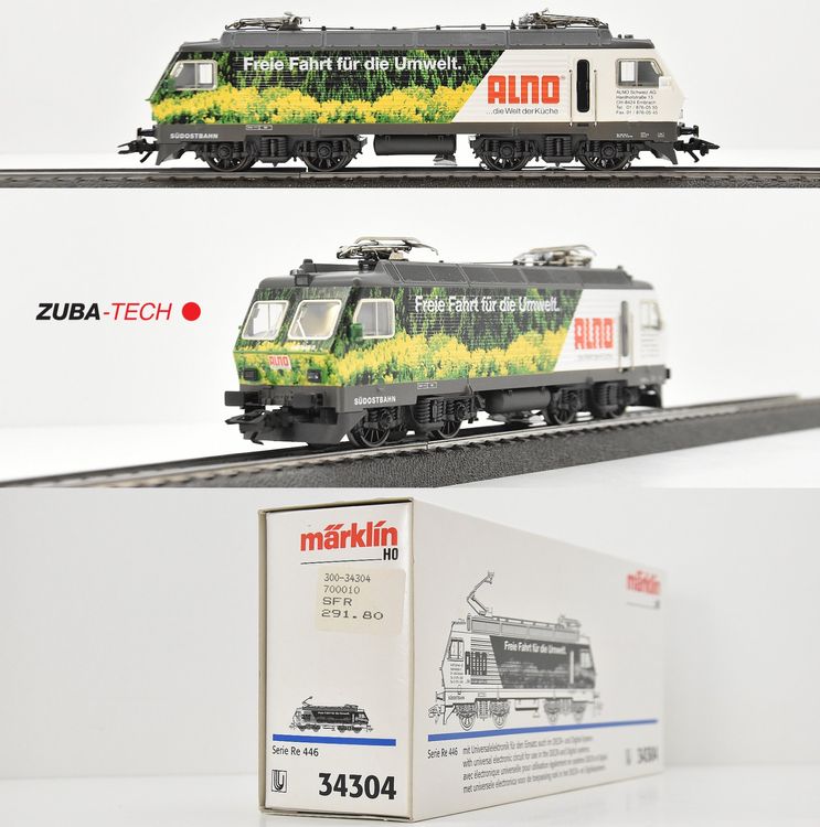 Märklin 34304 E-Lok Re 446 ALNO SOB H0 WS Analog mit OVP | Kaufen auf ...