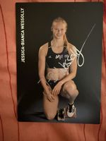 Autogrammkarte Jessica-Bianca Wessolly Athletin mit Untersch