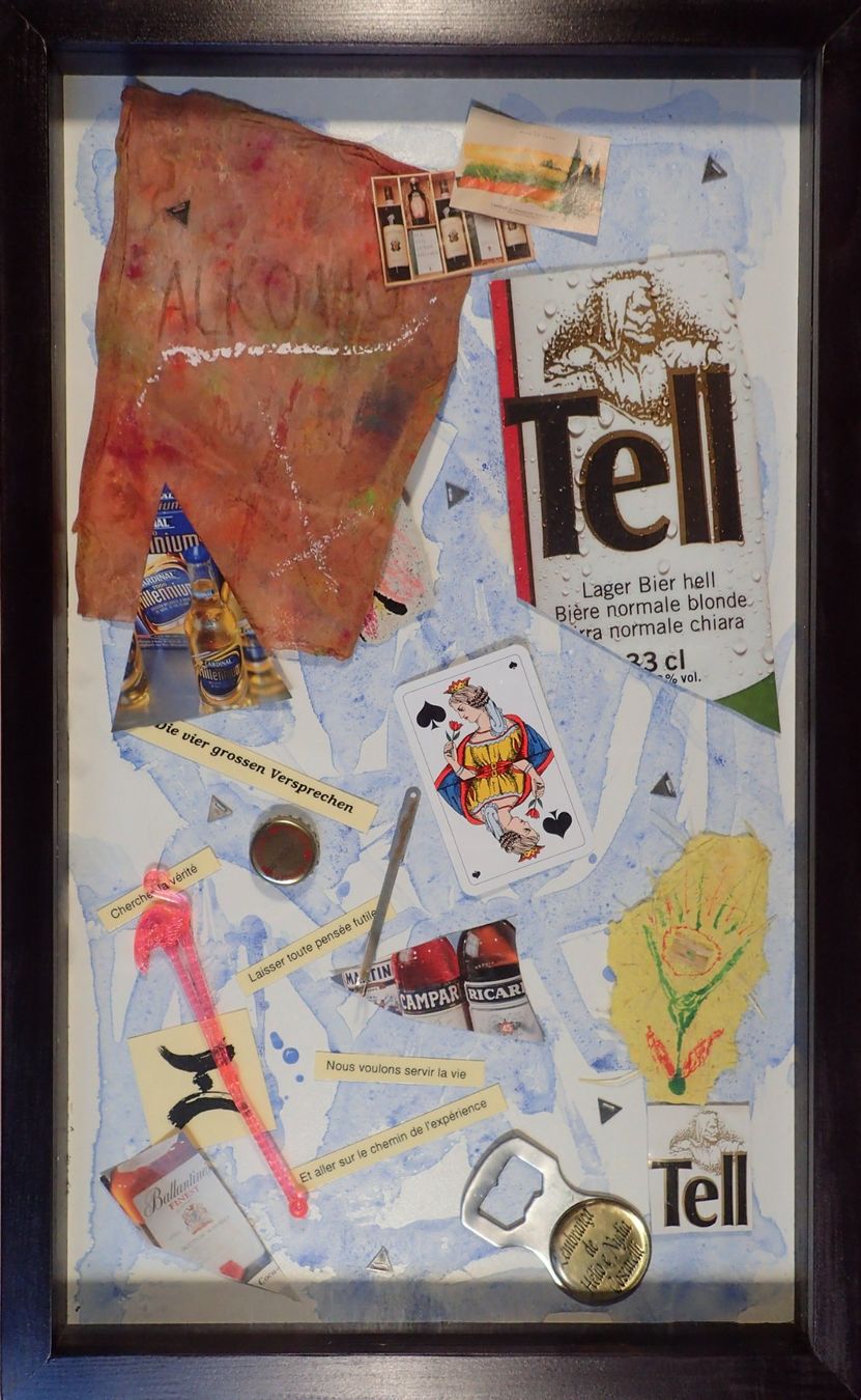 Dipinti: Collage: Alkohol – Nuovo (secondo la descrizione) da Fribourg venduto da erw_68dx