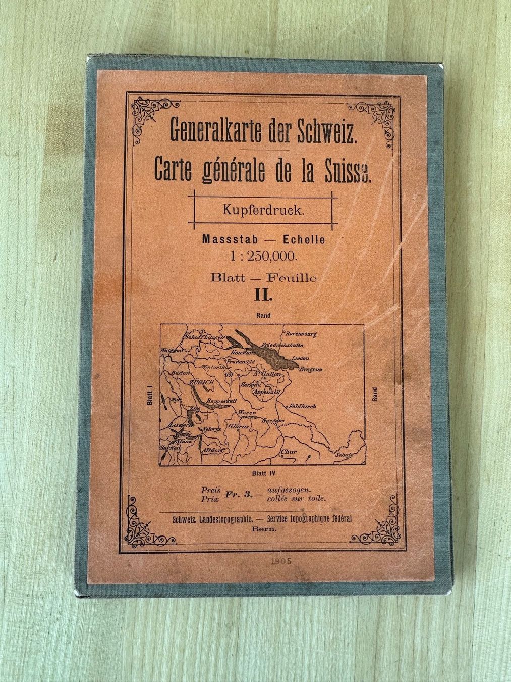 Cartes géographiques & atlas: Generalkarte der Schweiz 1867 – D'occasion à Zürich par ruedigg