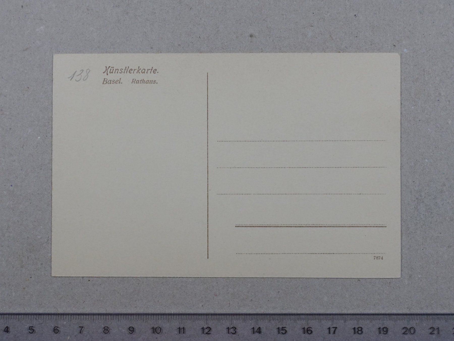 Cartoline postali: Basel, Rathaus, Künstlerkarte – Usato da Lenzburg venduto da fh1 1